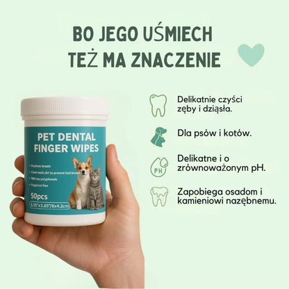 DentaFresh – Chusteczki do Czyszczenia i Ochrony Zębów dla Psów