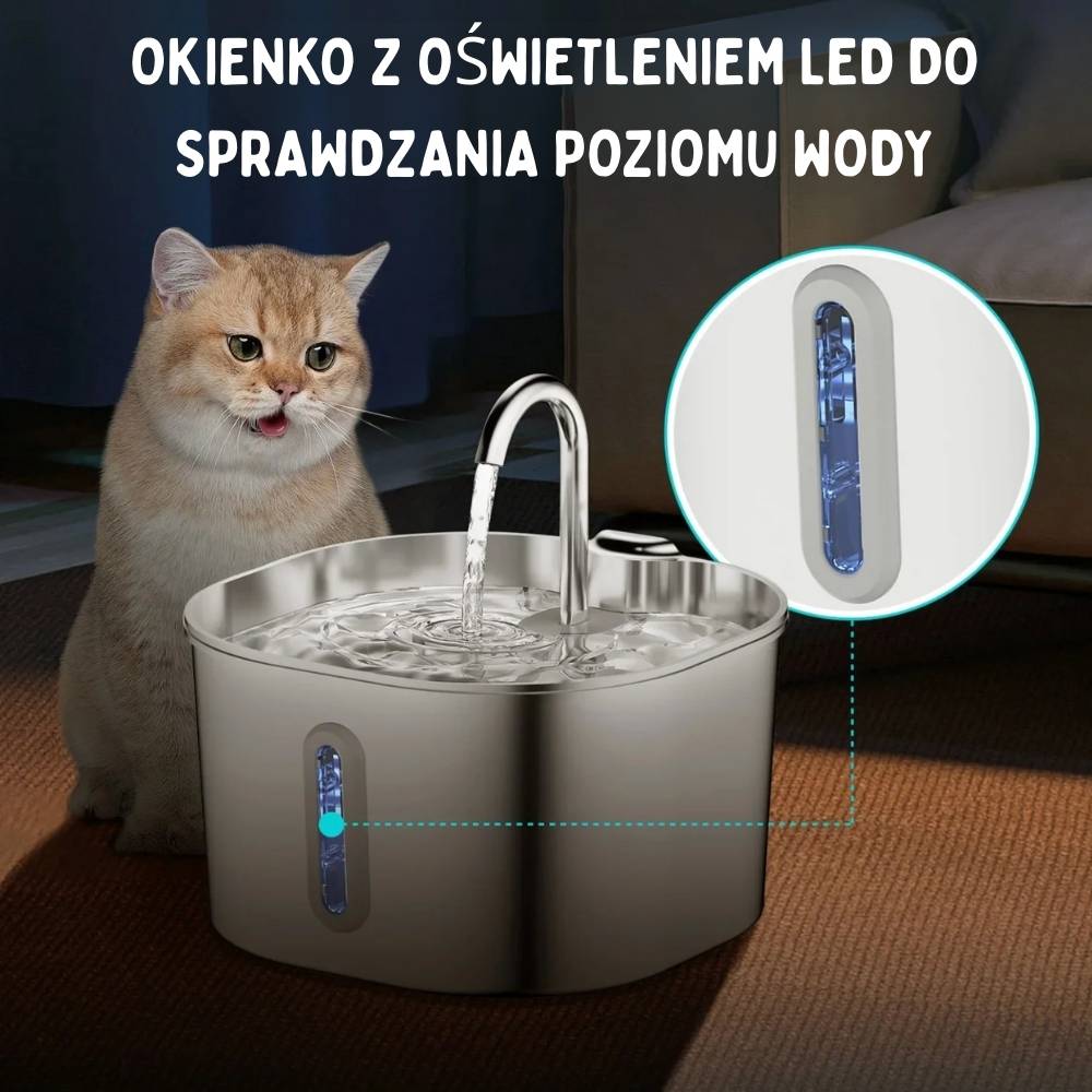 Fontanna wodna dla kotów