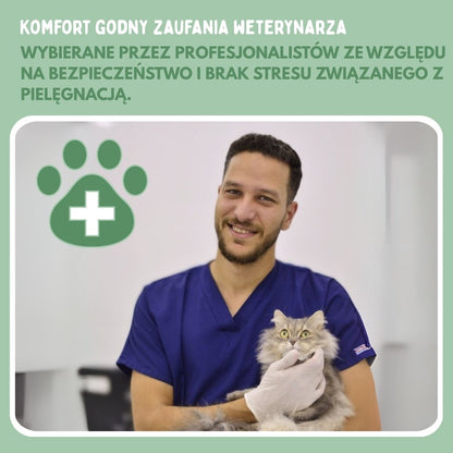 Wielofunkcyjna szczotka parowa 4-w-1 dla kotów