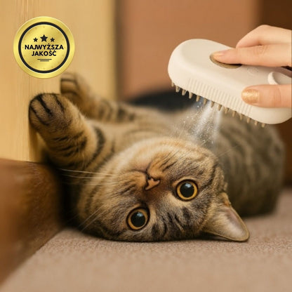 Wielofunkcyjna szczotka parowa 4-w-1 dla kotów