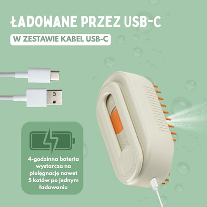 Wielofunkcyjna szczotka parowa 4 w 1 dla psów